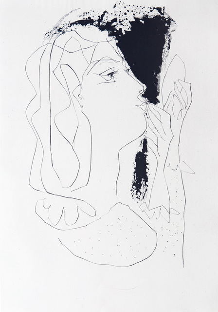 Pablo Picasso, ‘A woman looking at herself in a mirror’, 1948, Print, Etching, Goldmark Gallery
