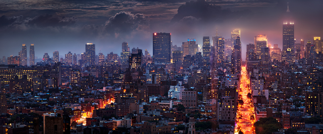 David Drebin, ‘Blazing City’, 2013, CHROMA GALLERY