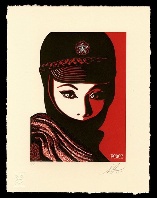 Shepard Fairey (OBEY), ‘Mujer fatal letterpress’, 2015, Rudolf Budja Gallery