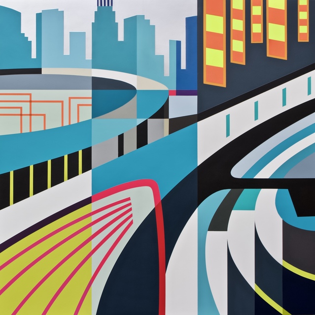 Jessus Hernandez, ‘LAX’, 2018, Painting, Spray paint on wood, Heitsch Gallery