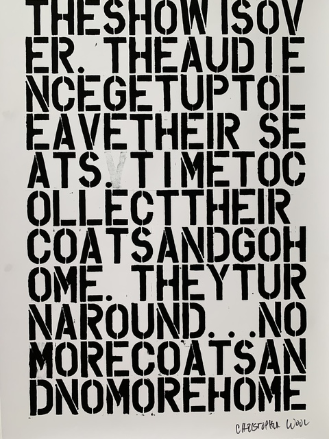 Christopher Wool, ‘CHRISTOPHER WOOL & FELIX GONZALEZ-TORRES, UNTITLED LITHOGRAPHIC PRINT’, 1992, Arts Limited