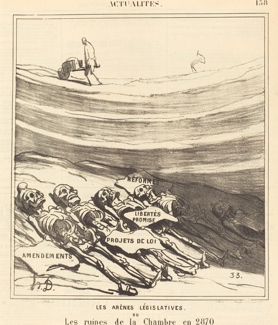 Honoré Daumier, ‘Les arènes législatives’, 1870, National Gallery of Art, Washington, D.C.