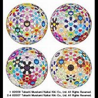 Takashi Murakami - 1. Flowerball Cosmos (3D)／2. Flower Ball (3-D) Kindergarten／3. Flowerball Blood (3-D) V／4. Flower Ball ...