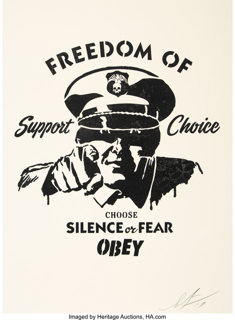 Shepard Fairey (OBEY), ‘Freedom of Choice’, 2017, Heritage Auctions