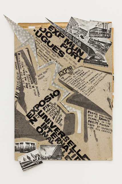 Carla Filipe, ‘“Comer papel mastigado - o desejo de compreender o velho continente para cuspir a sua história / Eating chewed paper - the desire to understand the old continent to spit its story" Untitled 14’, 2014, Drawing, Collage or other Work on Paper, Collage, ink on paper, Múrias Centeno