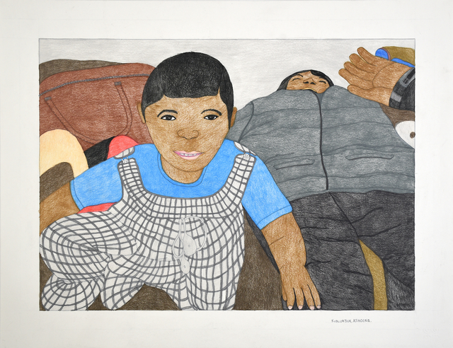 Kudluajuk Ashoona, ‘Untitled (#199-0237)’, 2016, Drawing, Collage or other Work on Paper, Coloured Pencil, Ink on Paper, Madrona Gallery