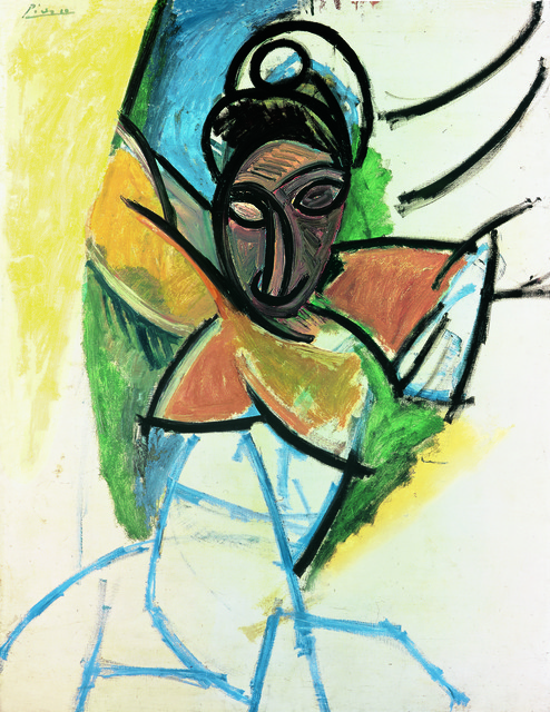 Pablo Picasso, ‘Femme (Epoque des “Demoiselles d’Avignon”) (Woman, “Demoiselles d’Avignon” period)’, 1907, Fondation Beyeler