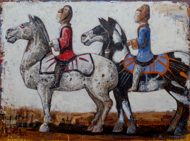 Henry Bismuth, ‘Two of a Kind’, 2019, Painting, Oil & mixed media, Rema Hort Mann Foundation Benefit Auction