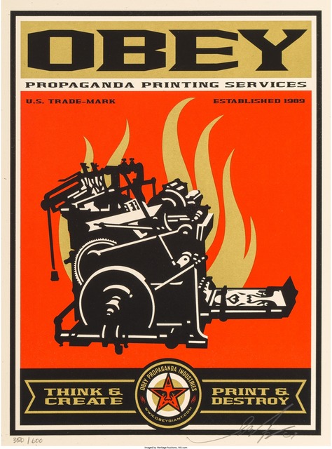 Shepard Fairey (OBEY), ‘Propoganda’, 2009, Heritage Auctions