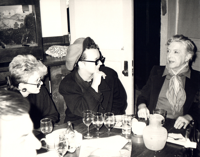 Andy Warhol, ‘Andy Warhol, Photo of Judith Krantz, Boy George and Quentin Crisp circa 1986’, ca. 1986, Hedges Projects
