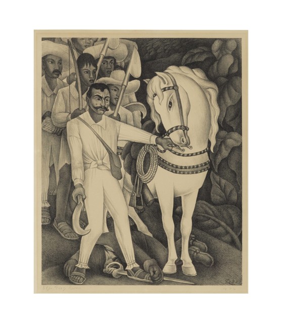 Diego Rivera, ‘Emiliano Zapata’, 1932, Print, Lithograph on wove paper, Christie's
