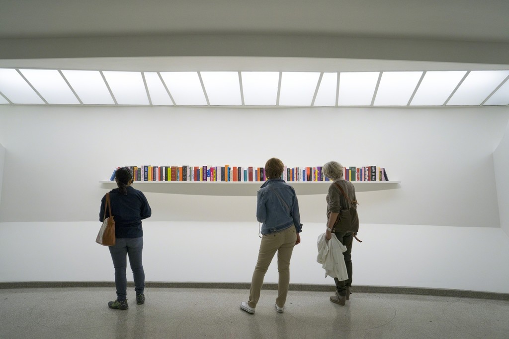 Installation view: Storylines: Contemporary Art at the Guggenheim, Solomon R. Guggenheim Museum, New York, June 5–September 9, 2015. Photo: David Heald © Solomon R. Guggenheim Museum, New York Installation view: Storylines: Contemporary Art at the Guggenheim, Solomon R. Guggenheim Museum, New York, June 5–September 9, 2015. Photo: David Heald © Solomon R. Guggenheim Museum, New York