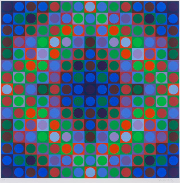 Victor Vasarely, ‘COMPOSITION’, Print, Color screenprint, Doyle