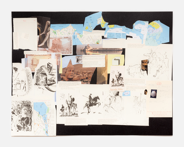 Simone Fattal, ‘Avec les temps l'argent n'a plus de valeur’, 2020, Drawing, Collage or other Work on Paper, Collage, Galerie Hubert Winter