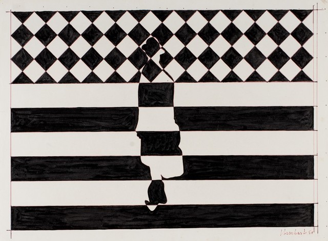 Sergio Lombardo, ‘Optical’, 1965, Drawing, Collage or other Work on Paper, Enamel on card, Finarte