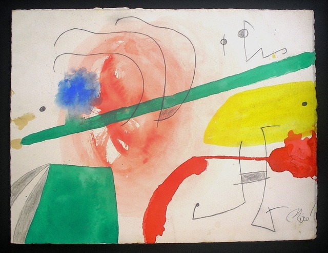 Joan Miró, ‘Personnage et oiseaux dans un paysage’, Nicholas Gallery