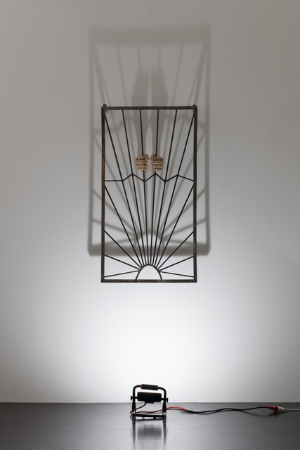 Oleg Kulik, ‘Grids’, 2019, Installation, Polymeric clay, iron grid, spotligh, Giampaolo Abbondio