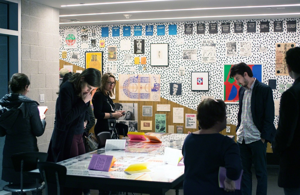 Spring Opening Reception, "to be with art is all we ask: Radical Print Culture from the Steven Leiber Archive, 1967-1987," Tang Teaching Museum, photo by Andrzej Pilarczyk Spring Opening Reception, "to be with art is all we ask: Radical Print Culture from the Steven Leiber Archive, 1967-1987," Tang Teaching Museum, photo by Andrzej Pilarczyk