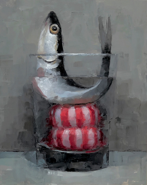 Tom Giesler, ‘Floral 29: candy for Susan’, 2020, Painting, Oil on panel, McVarish Gallery