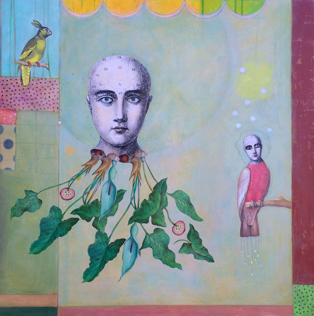 Suzanne Sbarge, ‘Transplant III’, 2015, Mixed Media, Mixed media on panel, Turner Carroll Gallery