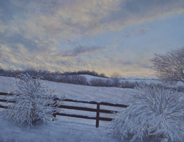 Patricia Skinner, ‘Another Glimpse of Sky’, 2020, Painting, Pastel and watercolor on sandpaper, Zenith Gallery