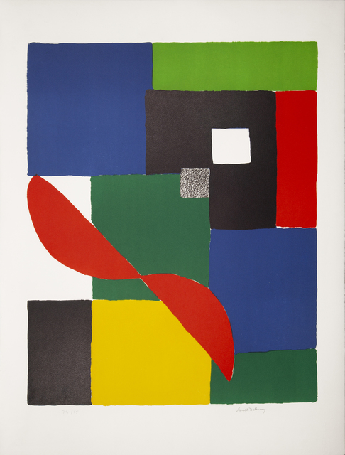 Sonia Delaunay, ‘Hèlice rouge’, ca. 1970, Print, Lithograph on paper, Glenda Cinquegrana Art Consulting