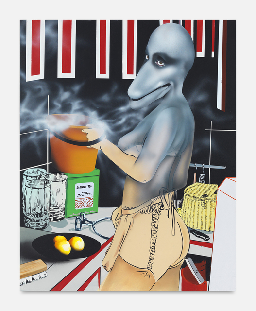 Jamian Juliano-Villani, ‘Stone Love’, 2015, Painting, Acrylic on canvas, Whitney Museum of American Art