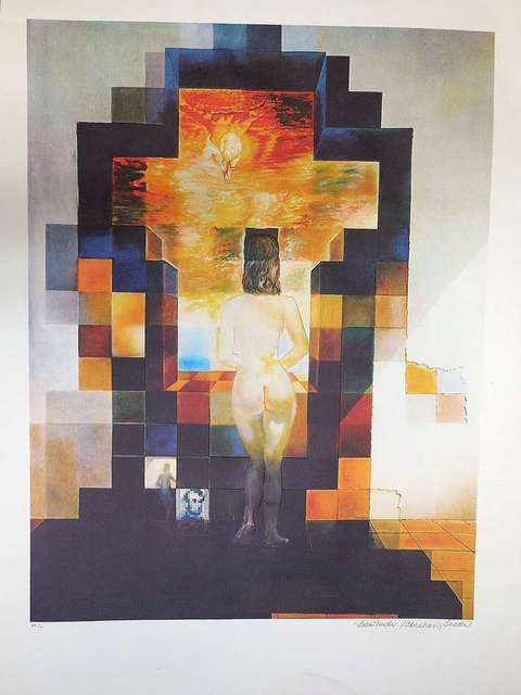 Salvador Dalí, ‘Gala Nude / Abraham Lincoln After Salvador Dali embossed lithograph’, 1970-1979, Lions Gallery