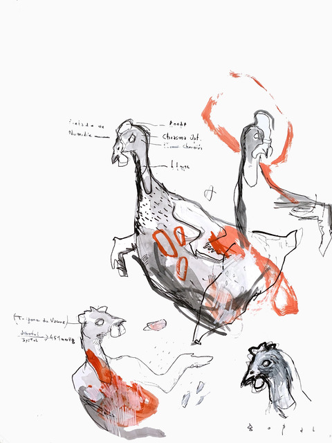 Gopal Dagnogo, ‘Série 2, Mythologie contemporaine n°6’, 2019, Drawing, Collage or other Work on Paper, Mixed techniques on canvas, OH GALLERY