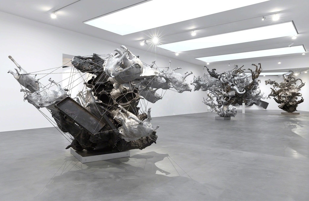 Installation view of "Nancy Rubins: Diversifolia"at Gagosian Britannia Street, London. Artworks © Nancy Rubins. Photo by Lucy Dawkins. Courtesy Gagosian. Installation view of "Nancy Rubins: Diversifolia"at Gagosian Britannia Street, London. Artworks © Nancy Rubins. Photo by Lucy Dawkins. Courtesy Gagosian.