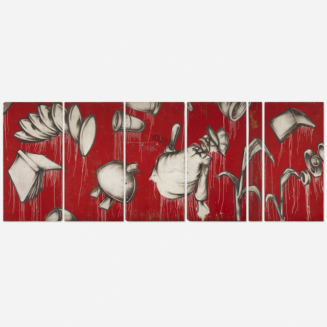 Barry McGee, ‘Untitled’, 1991, Painting, Spray paint on panel, Rago/Wright