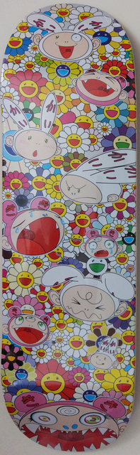 Takashi Murakami, ‘Kaikai & Kiki Flower Skate Deck (Rainbow)’, 2018, Other, Print on Skate Deck, New Union Gallery