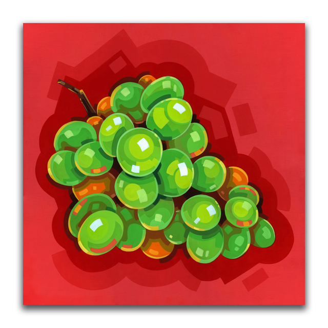 THEOBANOTH, ‘Grapes’, 2021, Painting, Acrylic on cradled wood birch, EWKUKS
