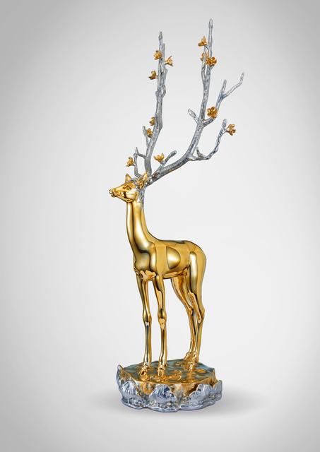 CHEN JING-QING 陳金慶, ‘Deer Whispering in the Woods 無住生香-林花鹿語’, 2018, ESTYLE ART GALLERY 藝時代畫廊