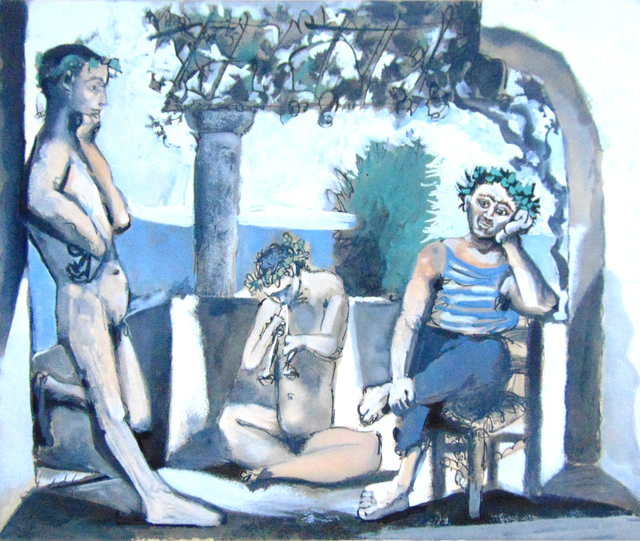 Pablo Picasso, ‘Bacchanal | Bacchanale’, 1959-1963, Print, Hand Signed and Numbered Aquatint in Colours on BFK Rives Wove Paper, Gilden's Art Gallery