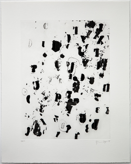 Glenn Ligon, ‘Debris Field II’, 2015, Print, Aquatint with Sugar-lift, Drypoint, and Scraper, Burnet Editions