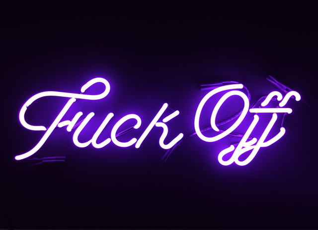Indira Cesarine, ‘Fuck Off (violet)’, 2017, The Untitled Space