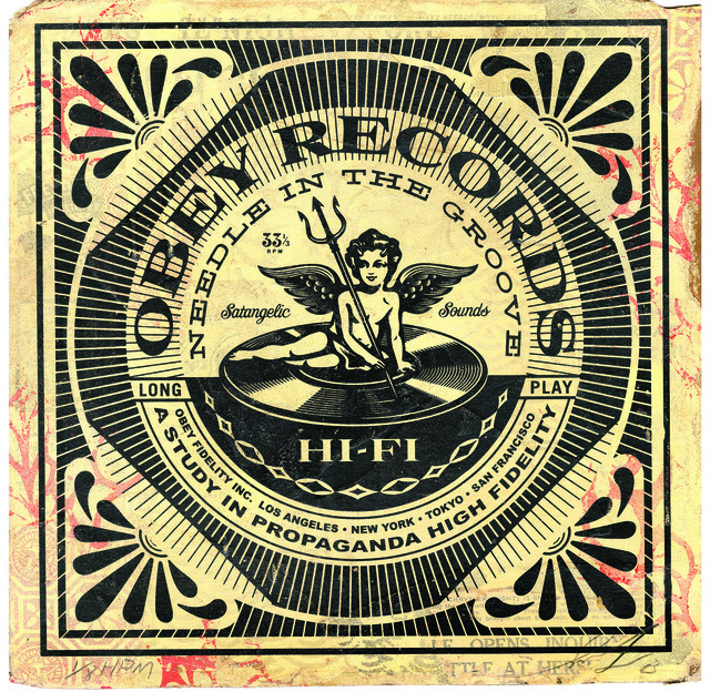 Shepard Fairey, ‘Satangelic Sounds’, 2013, Underdogs Gallery