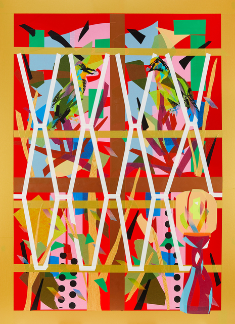 Chien-Yi Wu, ‘Mirror III Ansutang Hall’, 2018, Painting, Mixed media (Acrylic sheet, washi paper tape), Liang Gallery