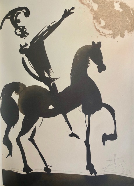 Salvador Dalí, ‘Joshua Brave In War, 'Iosue Fortis In Bello', Biblia Sacra’, 1967, Mixed Media, Original Lithograph, Inviere Gallery