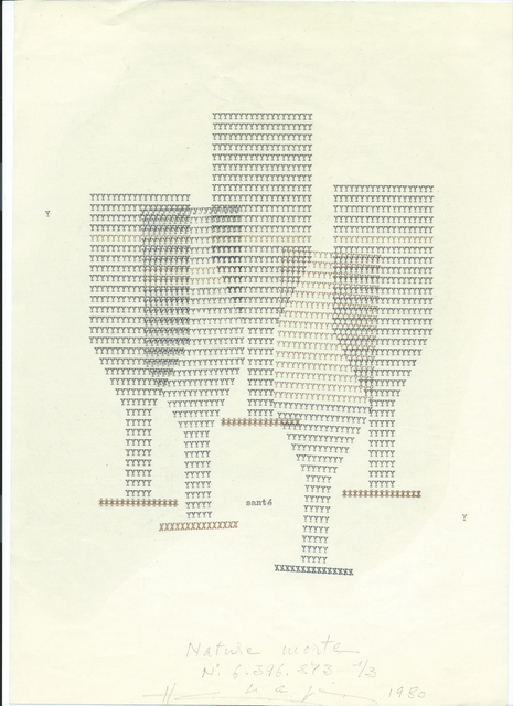 Henri Chopin, ‘Nature morte n°6.396.873’, 1980, Galerie Natalie Seroussi