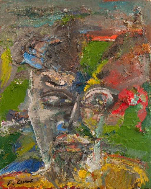Yehouda Chaki, ‘Self-Portrait 1805-w’, 2018, Painting, Huile sur bois / Oil on wood, Galerie de Bellefeuille