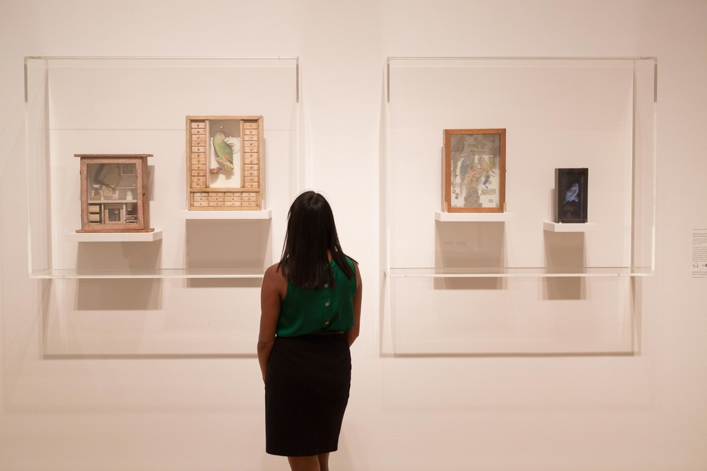 Installation view of "Joseph Cornell: Wanderlust" at The Royal Academy of Arts, London (2015) © David Parry Installation view of "Joseph Cornell: Wanderlust" at The Royal Academy of Arts, London (2015) © David Parry