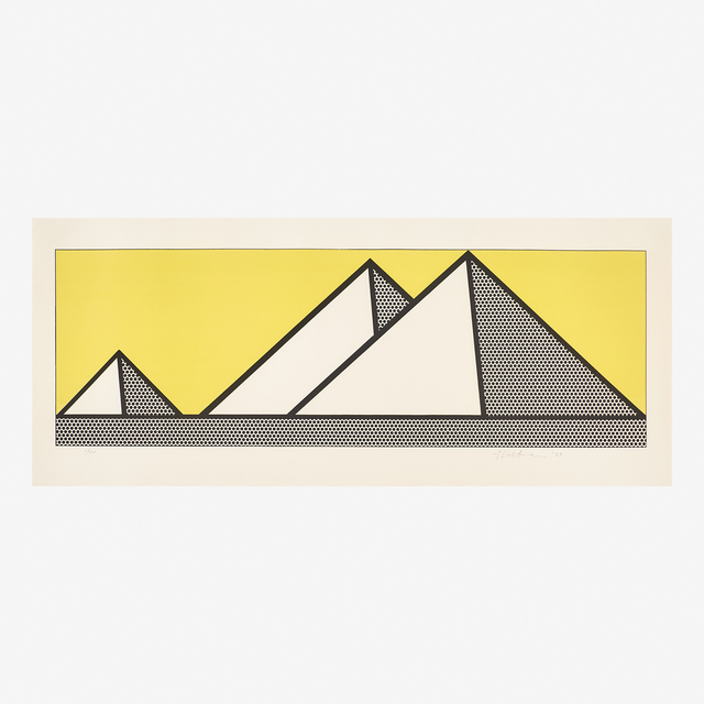 Roy Lichtenstein, ‘Pyramids’, 1969, Print, Lithograph in colors (framed), Rago/Wright