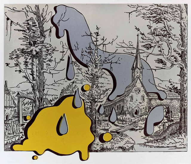 Steve Viezens, ‘Landscape with spots I’, 2018, Print, Lino cut, Galerie Kleindienst