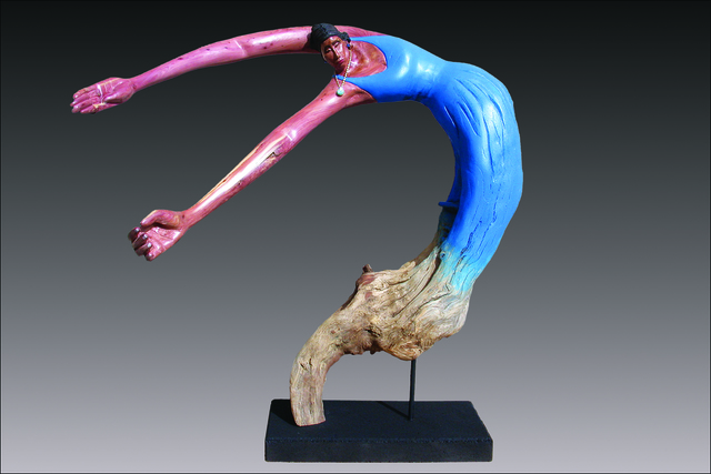 Bernie Houston, ‘Dress Rehearsal’, Sculpture, Carved Driftwood with Acrylic, Light Varnish and Wax Finish, Zenith Gallery