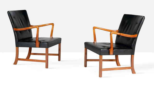 Ole Wanscher, ‘Pair of lounge chairs’, circa 1950, Aguttes