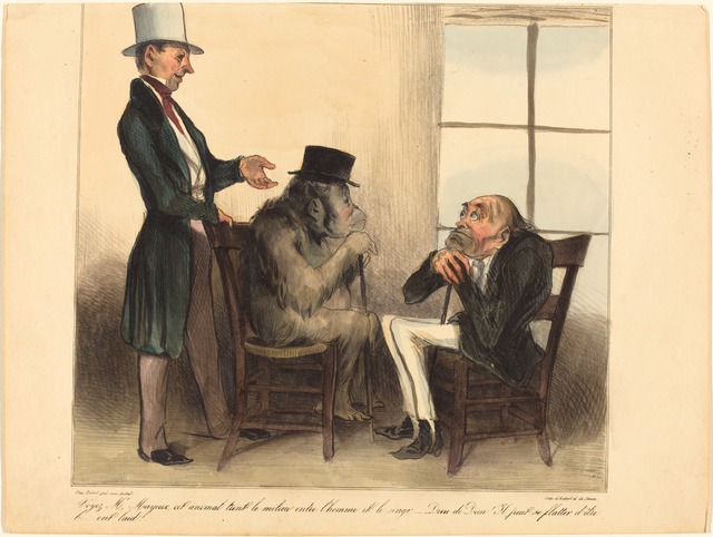 Honoré Daumier, ‘Voyez, Mr. Mayeux, cet animal...’, 1836, National Gallery of Art, Washington, D.C.
