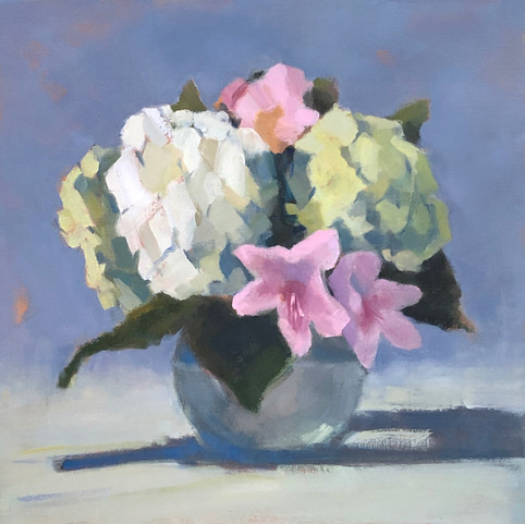 Lesley Powell, ‘Hydrangea Centerpiece with Azaleas’, 2019, Shain Gallery