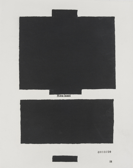 Jenny Holzer Waterboard 0000090 (from Top Secret) (2012